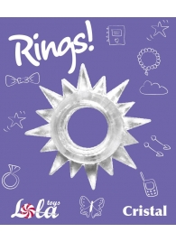 Прозрачное эрекционное кольцо Rings Cristal - Lola Games - в Тюмени купить с доставкой