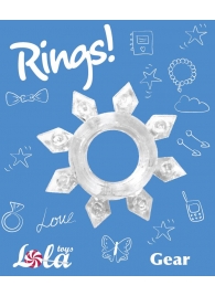 Прозрачное эрекционное кольцо Rings Gear - Lola Games - в Тюмени купить с доставкой