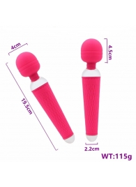 Розовый жезловый вибратор - 19,5 см. - 4sexdreaM