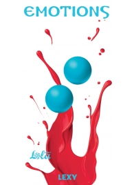 Голубые вагинальные шарики без сцепки Emotions Lexy Small - Lola Games