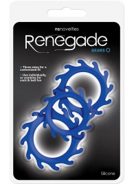 Набор из 3 синих эрекционных колец Renegade Gears - NS Novelties - в Тюмени купить с доставкой
