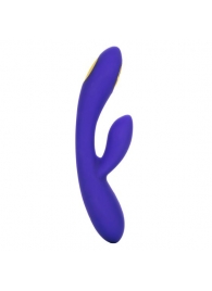 Фиолетовый вибратор с функцией электростимуляции Intimate E-Stimulator Dual Wand - 21,5 см. - California Exotic Novelties - купить с доставкой в Тюмени