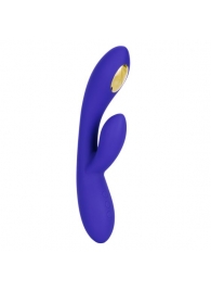 Фиолетовый вибратор с функцией электростимуляции Intimate E-Stimulator Dual Wand - 21,5 см. - California Exotic Novelties - купить с доставкой в Тюмени