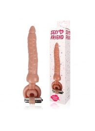 Телесная насадка на член Sexy Friend для двойного проникновения - 18 см. - Bior toys - купить с доставкой в Тюмени