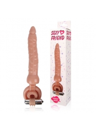 Телесная насадка на член Sexy Friend для двойного проникновения - 18 см. - Bior toys - купить с доставкой в Тюмени
