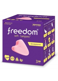 Женские гигиенические тампоны без веревочки FREEDOM mini - 3 шт. - Freedom - купить с доставкой в Тюмени