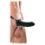 Чёрный полый страпон 7  Silicone Hollow Strap-On - 18 см. - Pipedream - купить с доставкой в Тюмени