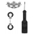 Черный игровой набор Introductory Bondage Kit №4 - Shots Media BV - купить с доставкой в Тюмени