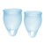 Набор голубых менструальных чаш Feel confident Menstrual Cup - Satisfyer - купить с доставкой в Тюмени