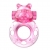 Розовое эрекционное виброкольцо на пенис Pink Bear - Baile - в Тюмени купить с доставкой