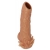 Телесная насадка с усиками и открытой головкой Nude Sleeve M - 12 см. - KOKOS - в Тюмени купить с доставкой