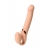 Телесный безремневой вибрострапон Vibrating Bendable Strap-On L - Strap-on-me - купить с доставкой в Тюмени