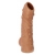 Телесная насадка с пупырышками и открытой головкой Nude Sleeve S - 10 см. - KOKOS - в Тюмени купить с доставкой