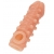 Телесная закрытая насадка с шариками Cock Sleeve Size S - 13,8 см. - KOKOS - в Тюмени купить с доставкой