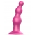 Розовая насадка Strap-On-Me Dildo Plug Beads size L - Strap-on-me - купить с доставкой в Тюмени