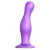 Фиолетовая насадка Strap-On-Me Dildo Plug Curvy size L - Strap-on-me - купить с доставкой в Тюмени