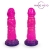 Розовый рельефный фантазийный фаллоимитатор - 20 см. - Bior toys - купить с доставкой в Тюмени