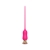 Розовый тонкий стимулятор Nipple Vibrator - 23 см. - I-MOON - купить с доставкой в Тюмени