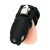 Черная клетка для пениса Silicone Small 2 in Cock Cage With Ball Divider - BlueLine - купить с доставкой в Тюмени