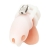 Белая клетка для пениса Silicone Small 2 in Cock Cage With Ball Divider - BlueLine - купить с доставкой в Тюмени
