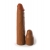 Коричневая насадка на член 2  Silicone X-tension - 20,3 см. - Pipedream - в Тюмени купить с доставкой