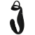 Черное эрекционное кольцо со стимуляцией промежности и анальной пробкой Cock Ring with RC Prostate Plug - Orion - в Тюмени купить с доставкой