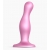 Розовая насадка Strap-On-Me Dildo Plug Curvy size M - Strap-on-me - купить с доставкой в Тюмени