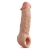 Телесная насадка-удлинитель Intrepid 9.25 Inch Realistic Penis Extender Sleeve - 23,5 см. - Blush Novelties - в Тюмени купить с доставкой