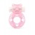 Розовое эрекционное виброкольцо в форме мишки - 1137 - в Тюмени купить с доставкой