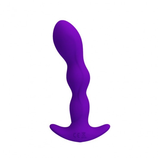 Фиолетовый анальный стимулятор простаты с вибрацией Yale - 14,5 см. - Baile - в Тюмени купить с доставкой