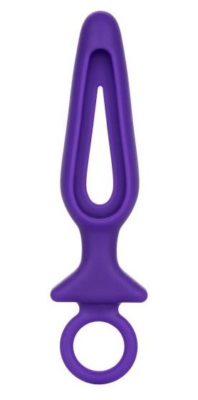 Фиолетовая силиконовая пробка с прорезью Silicone Groove Probe - 10,25 см. - California Exotic Novelties