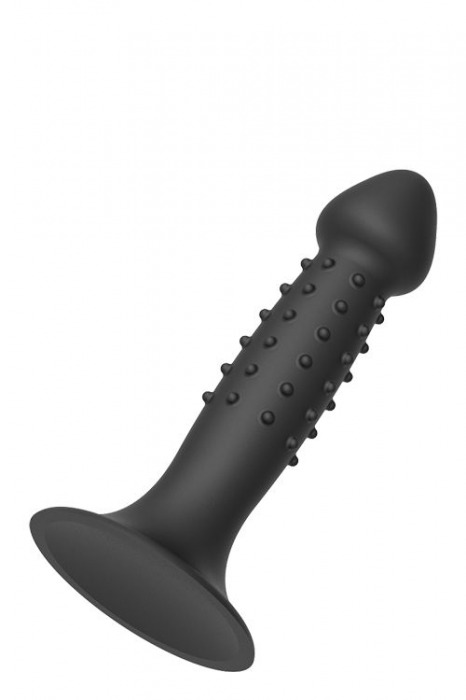 Черный анальный фаллоимитатор NUBBED PLUG - 13,5 см. - Dream Toys