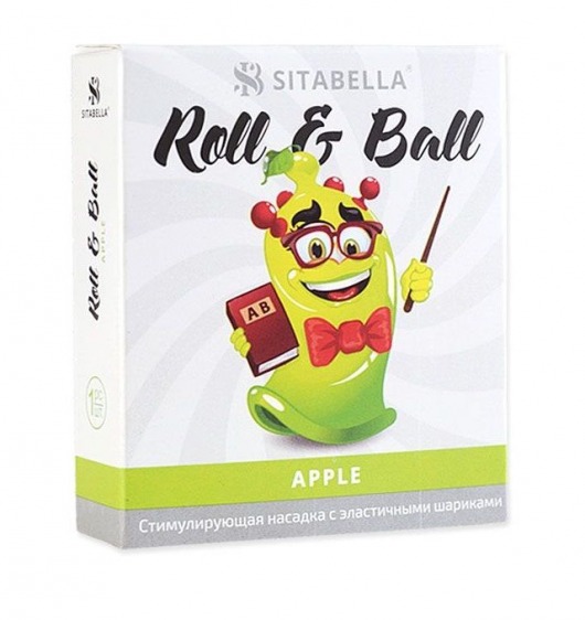 Стимулирующий презерватив-насадка Roll   Ball Apple - Sitabella - купить с доставкой в Тюмени