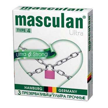 Чёрные ультрапрочные презервативы Masculan Ultra Strong - 3 шт. - Masculan - купить с доставкой в Тюмени
