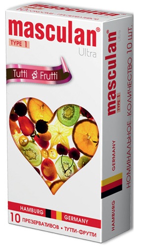 Жёлтые презервативы Masculan Ultra Tutti-Frutti с фруктовым ароматом - 10 шт. - Masculan - купить с доставкой в Тюмени