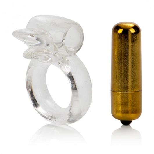 Прозрачное эрекционное кольцо WICKED PURE GOLD - California Exotic Novelties - в Тюмени купить с доставкой