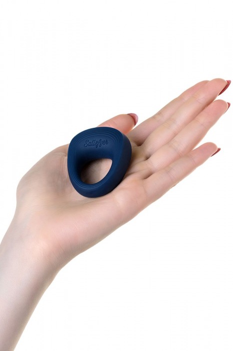 Синее эрекционное кольцо на пенис Satisfyer Ring 2 - Satisfyer - в Тюмени купить с доставкой
