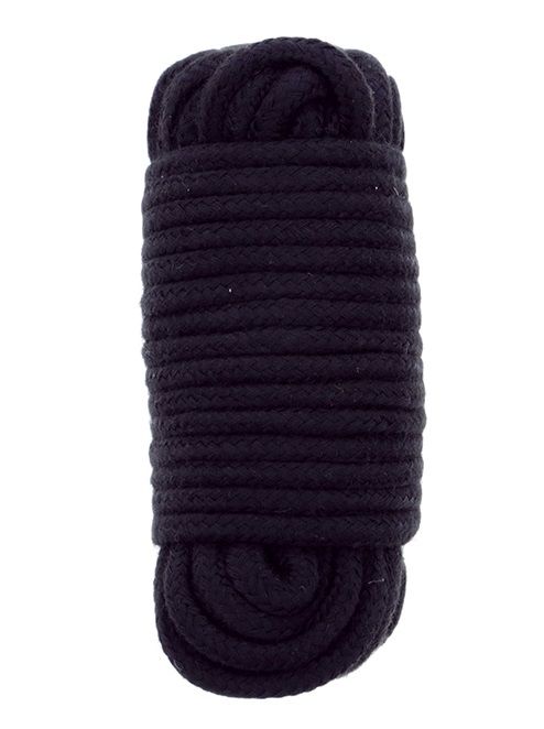 Черная веревка для связывания BONDX LOVE ROPE - 10 м. - Dream Toys - купить с доставкой в Тюмени
