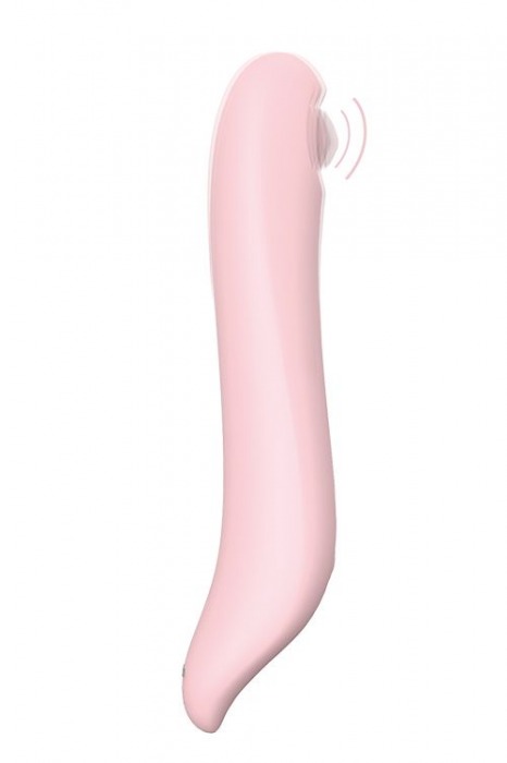 Нежно-розовый вибромассажер LUSTY WOODPECKER - 18 см. - Dream Toys