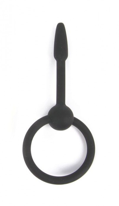 Черный уретральный конусовидный плаг - 5,5 см. - Bior toys - купить с доставкой в Тюмени