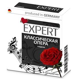 Гладкие презервативы Expert  Классическая опера  - 3 шт. - Expert - купить с доставкой в Тюмени
