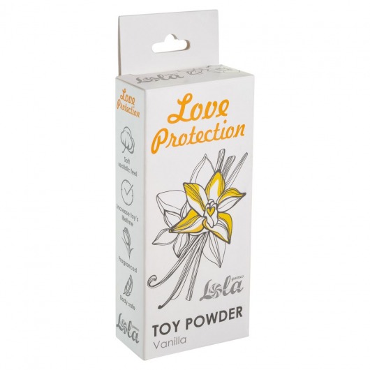 Пудра для игрушек Love Protection с ароматом ванили - 15 гр. - Lola Games - купить с доставкой в Тюмени