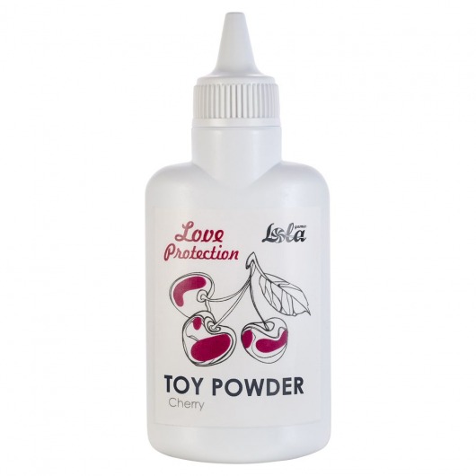 Пудра для игрушек Love Protection с ароматом вишни - 30 гр. - Lola Games - купить с доставкой в Тюмени