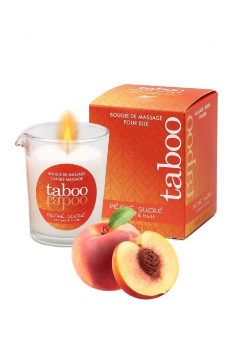 Массажное аромамасло с афродизиаками для женщин RUF Taboo Peche sucre - 60 гр. - RUF - купить с доставкой в Тюмени