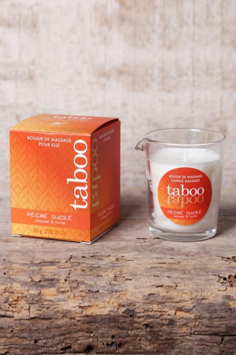 Массажное аромамасло с афродизиаками для женщин RUF Taboo Peche sucre - 60 гр. - RUF - купить с доставкой в Тюмени