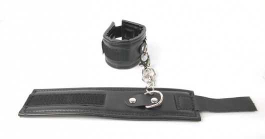 Черные наручники на липучке - Erokay - купить с доставкой в Тюмени