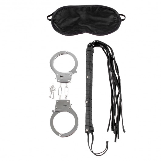 Набор для эротических игр Lover s Fantasy Kit - наручники, плетка и маска - Pipedream - купить с доставкой в Тюмени