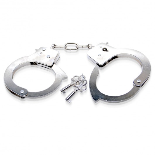 Металлические наручники Metal Handcuffs с ключиками - Pipedream - купить с доставкой в Тюмени