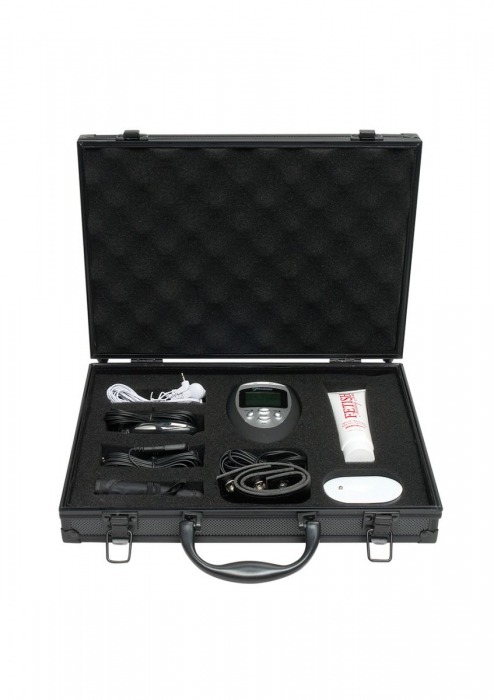 Набор для электростимуляции эрогенных зон  Deluxe Shock Therapy Travel Kit - Pipedream - купить с доставкой в Тюмени