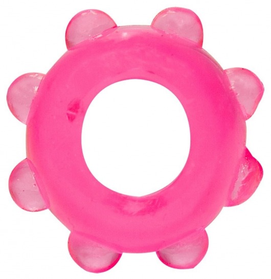 Розовое эрекционное кольцо с шишечками - Orion - в Тюмени купить с доставкой